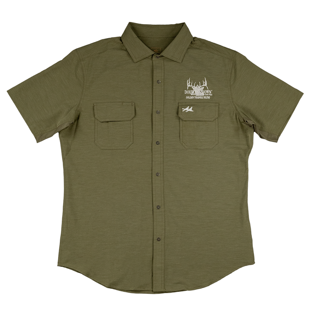 DOUBLE DOWN EMBROIDERED TWO DOVE SHIRTS