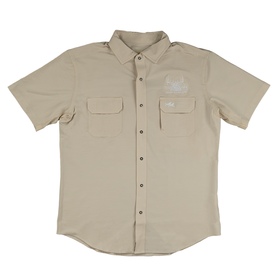 DOUBLE DOWN EMBROIDERED TWO DOVE SHIRTS