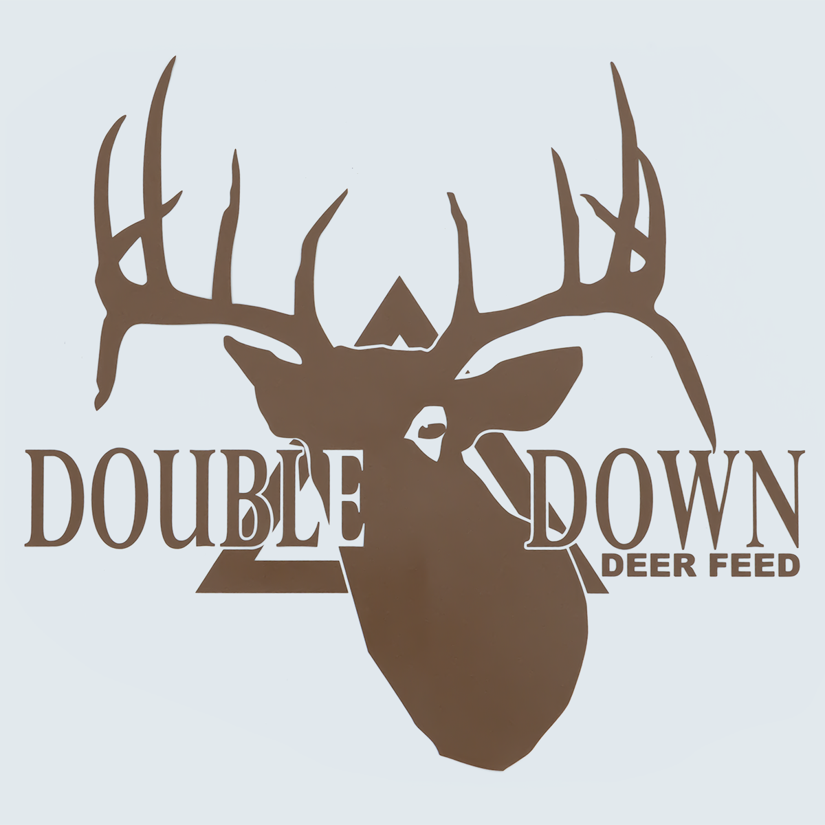 3D Die-Cut Double Down Sticker