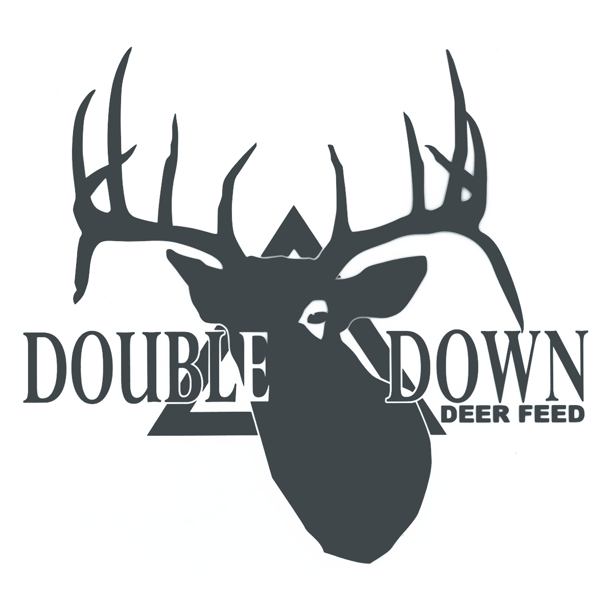 3D Die-Cut Double Down Sticker