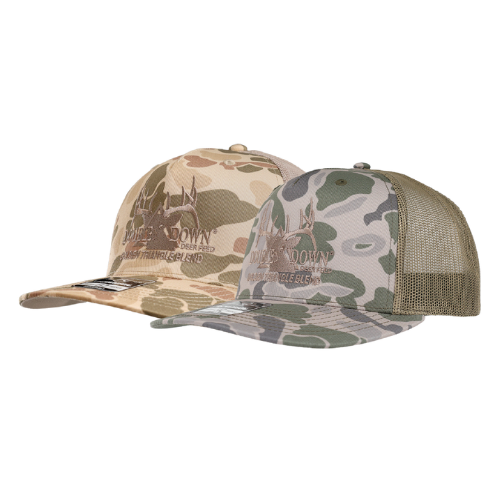 BRANDED CAMO TRUCKER HAT