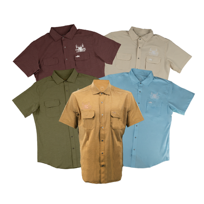Double Down Embroidered Two Dove Shirts