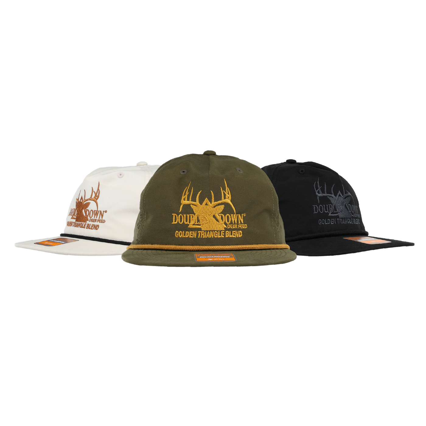 Double Down Branded Flat Bill Rope Hat