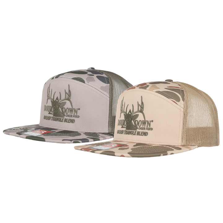 BRANDED 7 PANEL CAMO HAT