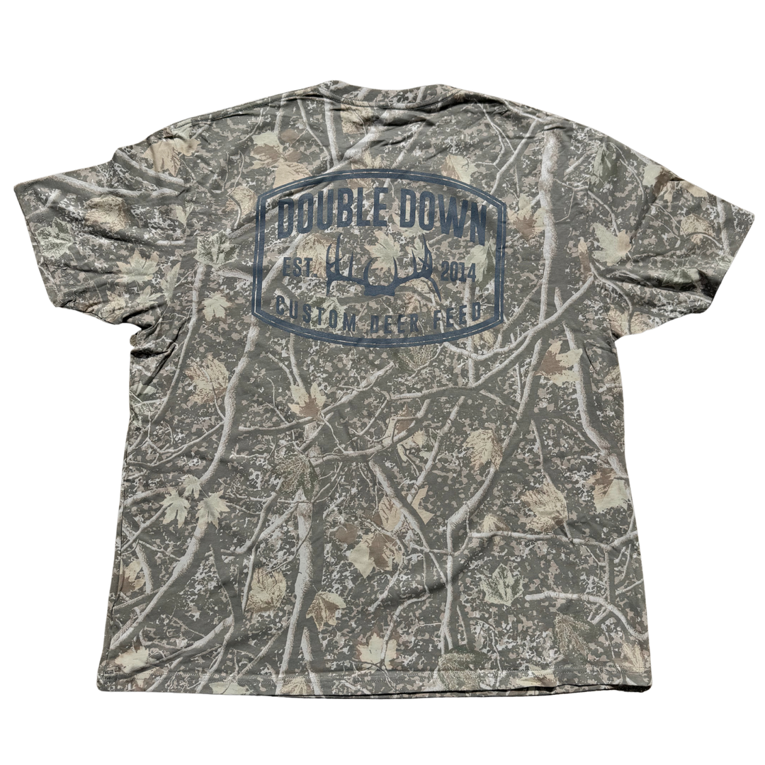 DOUBLE DOWN SKULL CAP CAMO TEE