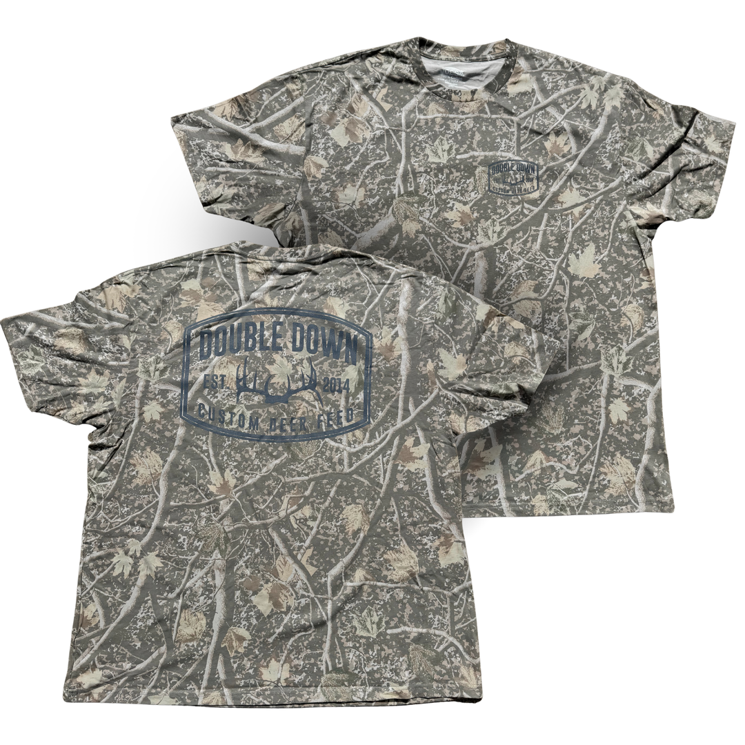 DOUBLE DOWN SKULL CAP CAMO TEE
