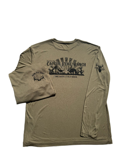 New, Cactus Flat Ranch, Dry Fit, Long Sleeve Shirt!