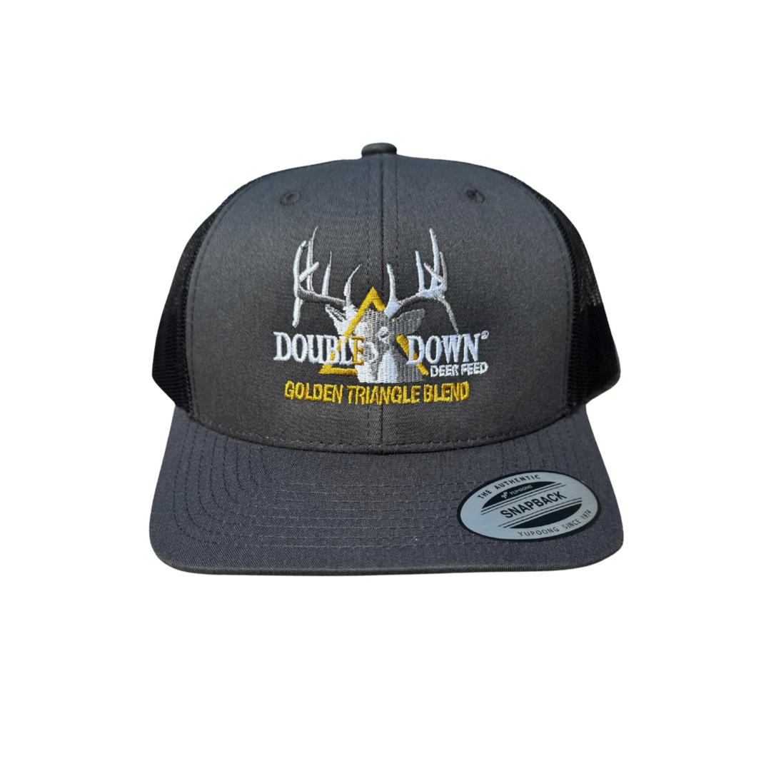 BRANDED SNAPBACK HAT: CHARCOAL EDITION