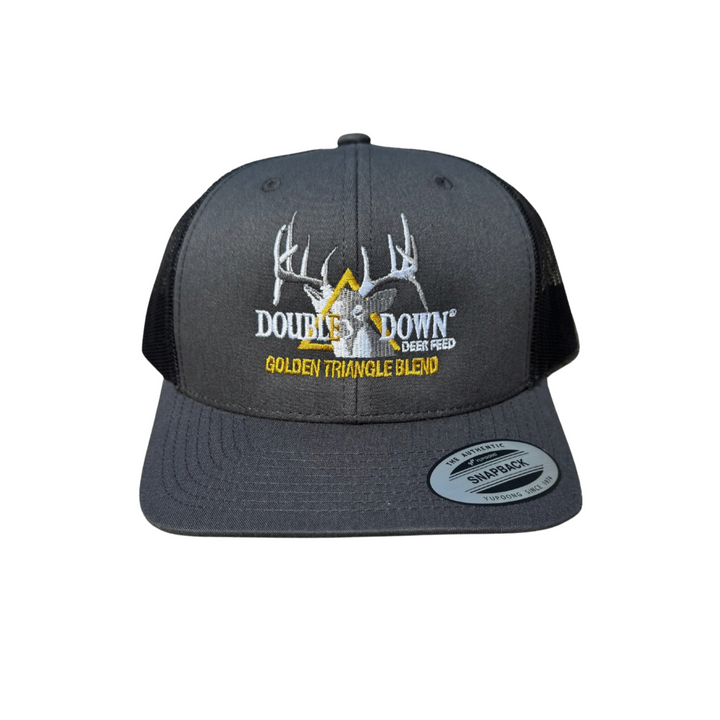 BRANDED SNAPBACK HAT: CHARCOAL EDITION