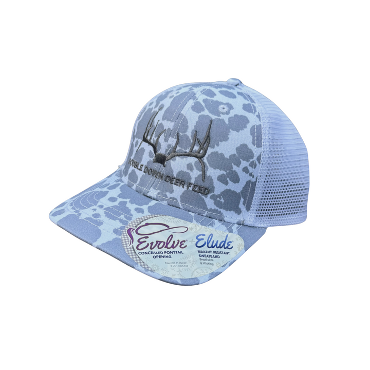 WOMEN'S DOUBLE DOWN SKULL CAP HAT