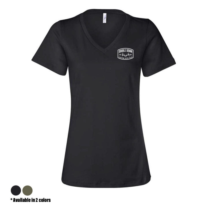 WOMEN'S SKULL CAP V-NECK