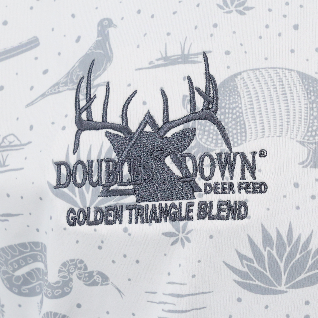 DOUBLE DOWN EMBROIDERED TWO DOVE POLOS
