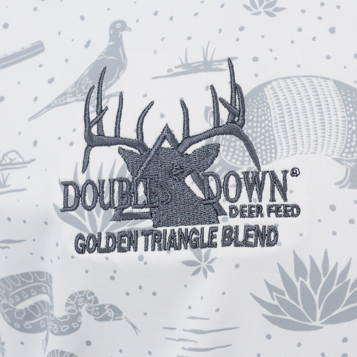DOUBLE DOWN EMBROIDERED TWO DOVE POLOS