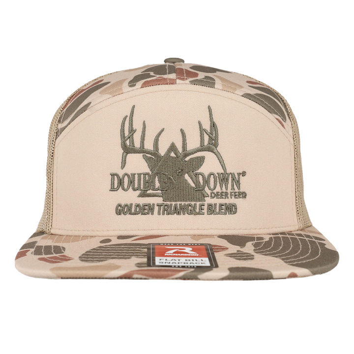 BRANDED 7 PANEL CAMO HAT