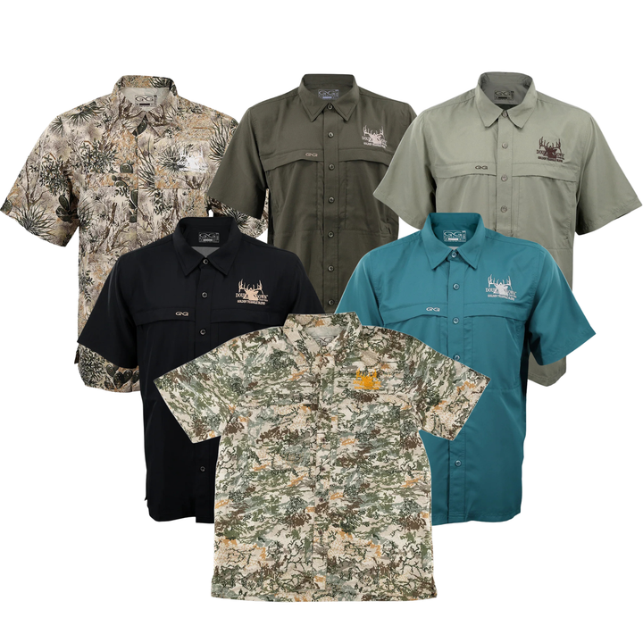 DOUBLE DOWN EMBROIDERED GAME GUARD SHIRT