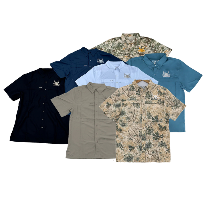 DOUBLE DOWN EMBROIDERED GAME GUARD SHIRT