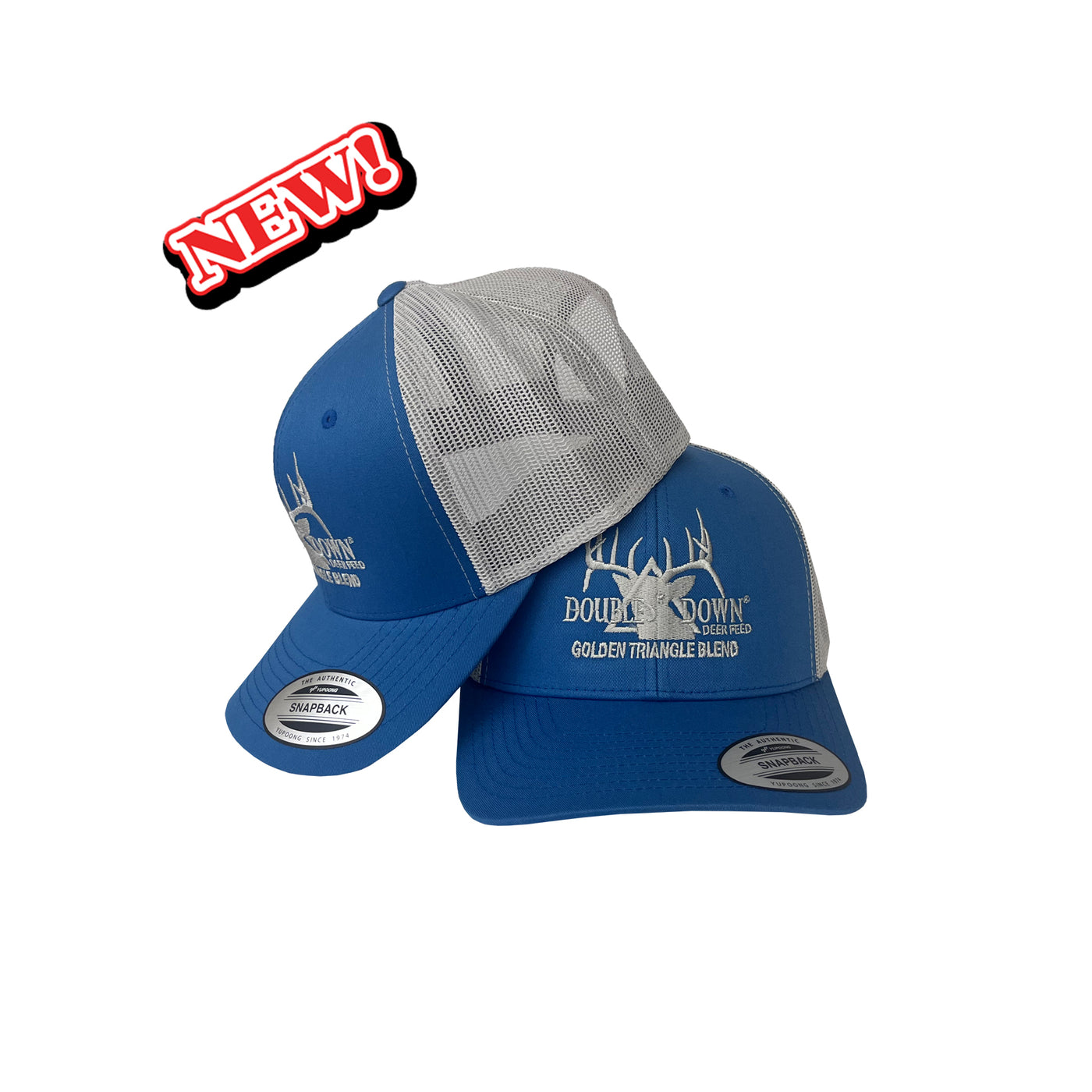 Branded Snapback - Steel Blue/Silver