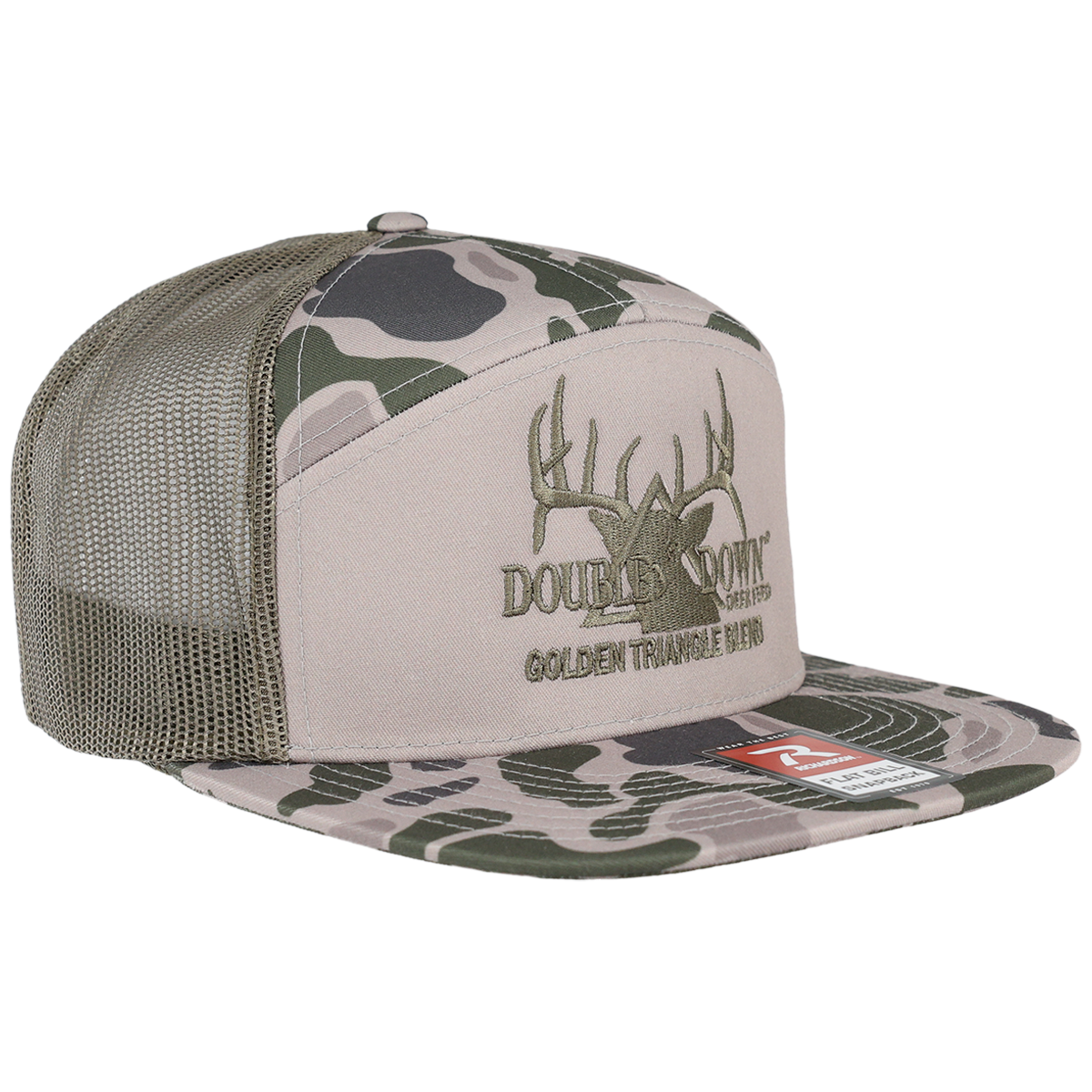 Branded 7 Panel Camo Hat