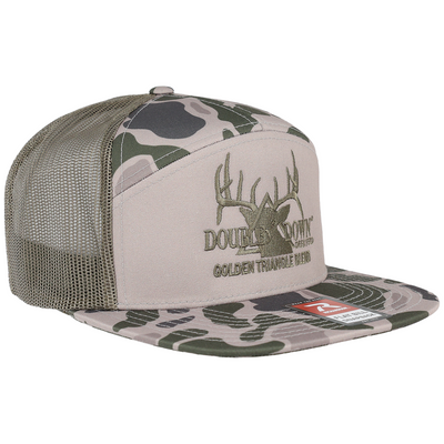 Branded 7 Panel Camo Hat