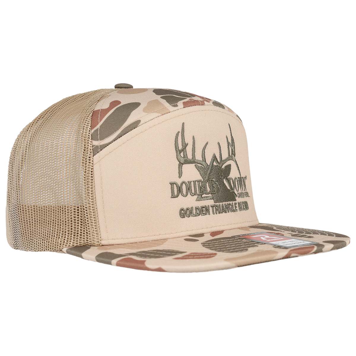 Branded 7 Panel Camo Hat