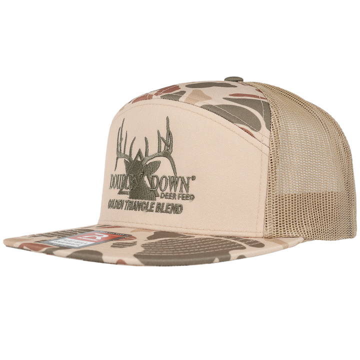 BRANDED 7 PANEL CAMO HAT