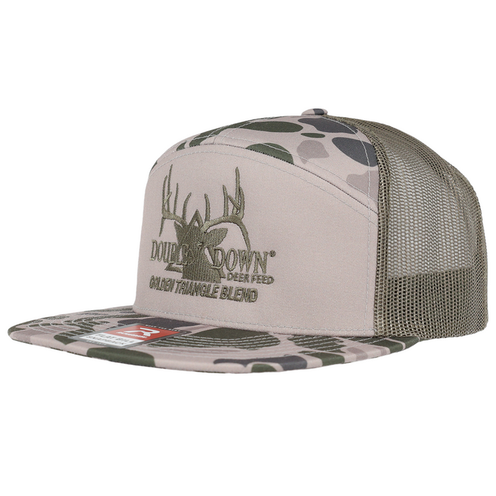 BRANDED 7 PANEL CAMO HAT