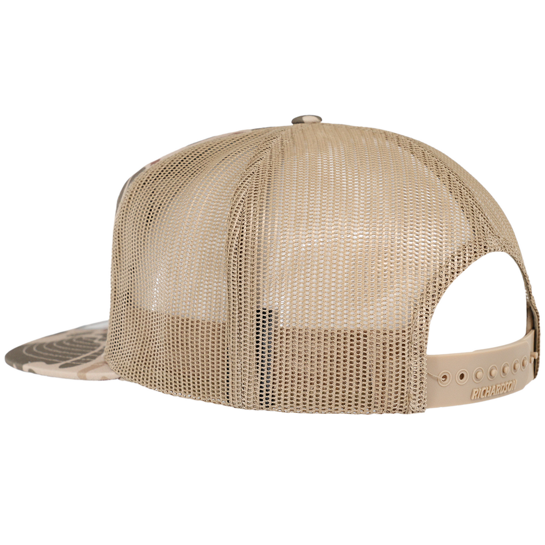 BRANDED 7 PANEL CAMO HAT