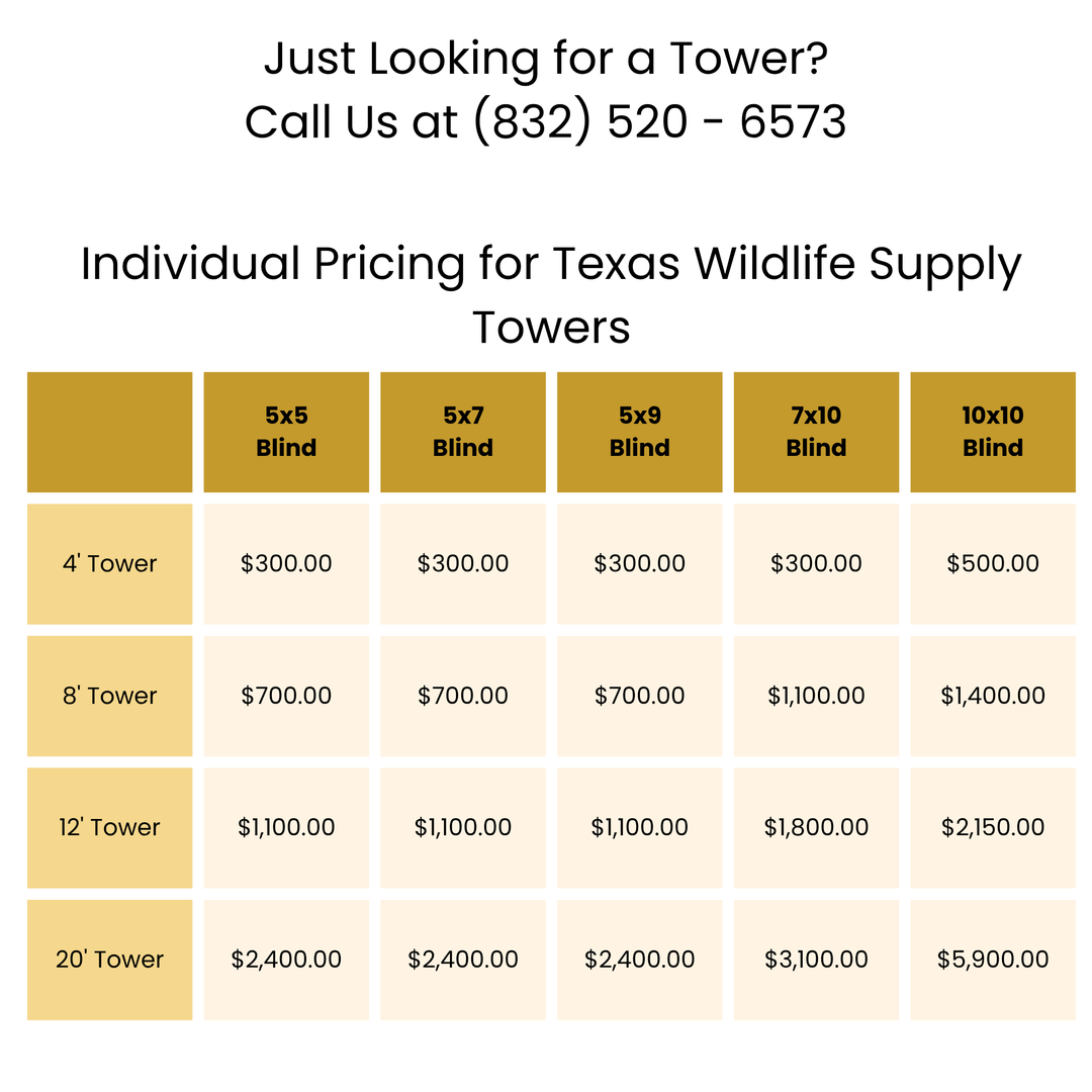 TEXAS WILDLIFE SUPPLY BLINDS