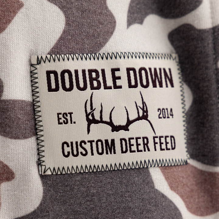 TWO DOVE & DOUBLE DOWN CAMO HOODIE
