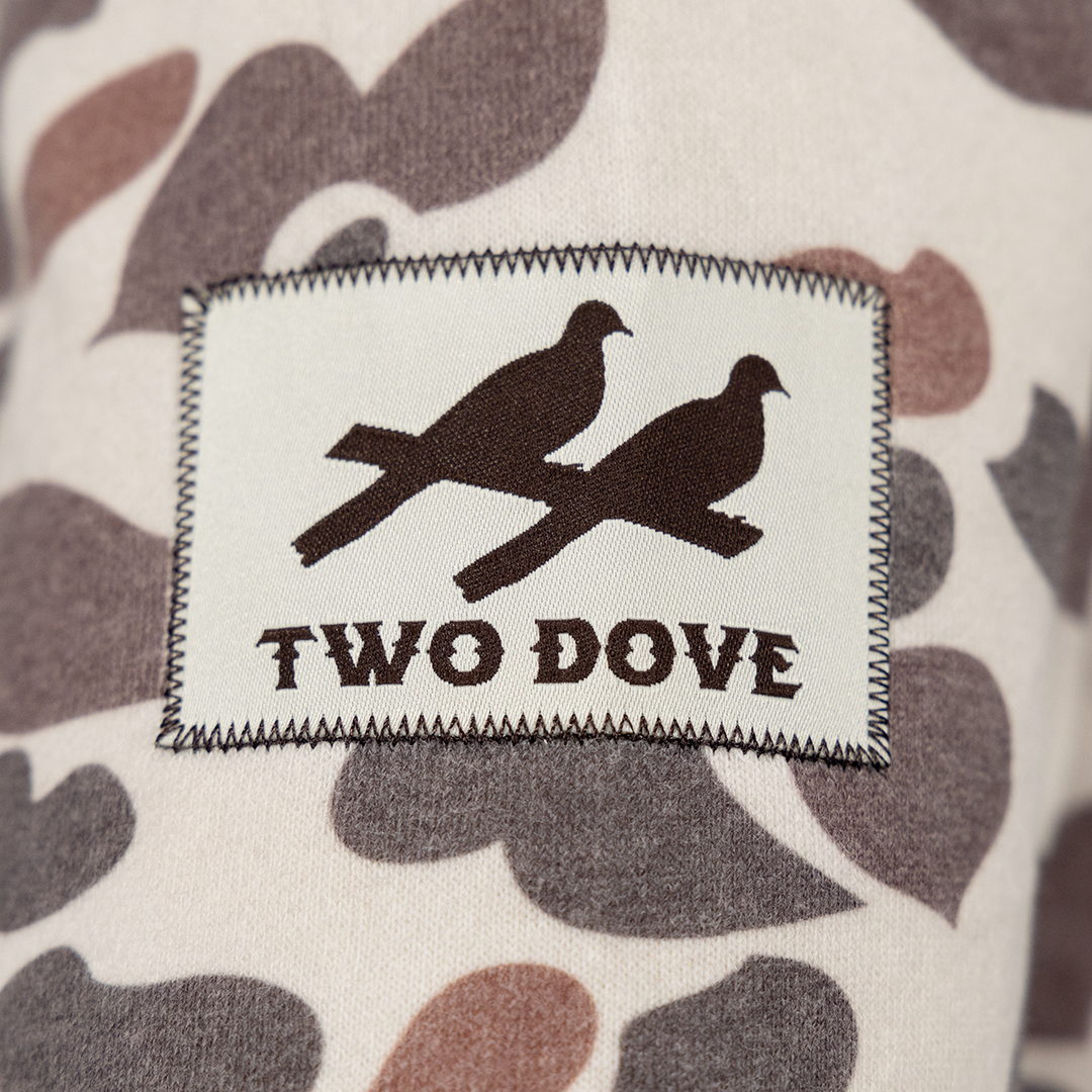 TWO DOVE & DOUBLE DOWN CAMO HOODIE