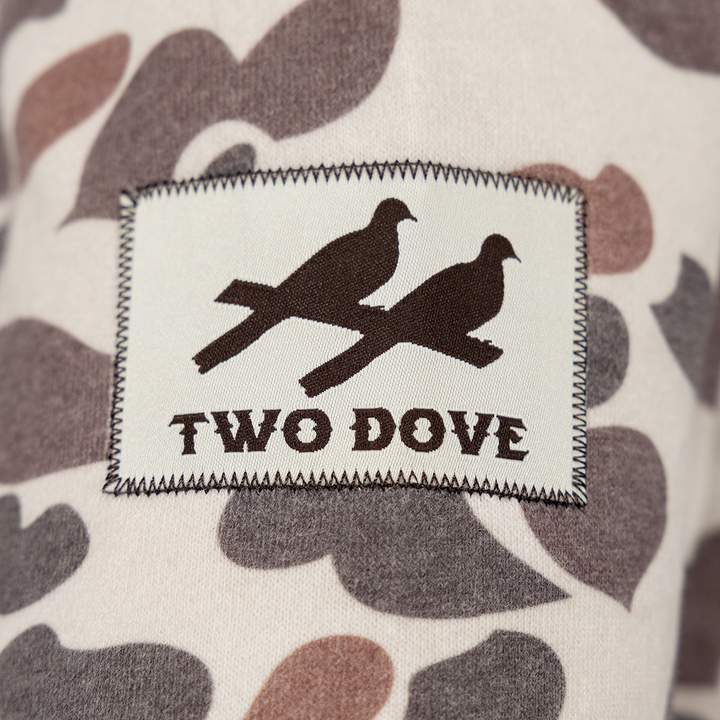 TWO DOVE & DOUBLE DOWN CAMO HOODIE